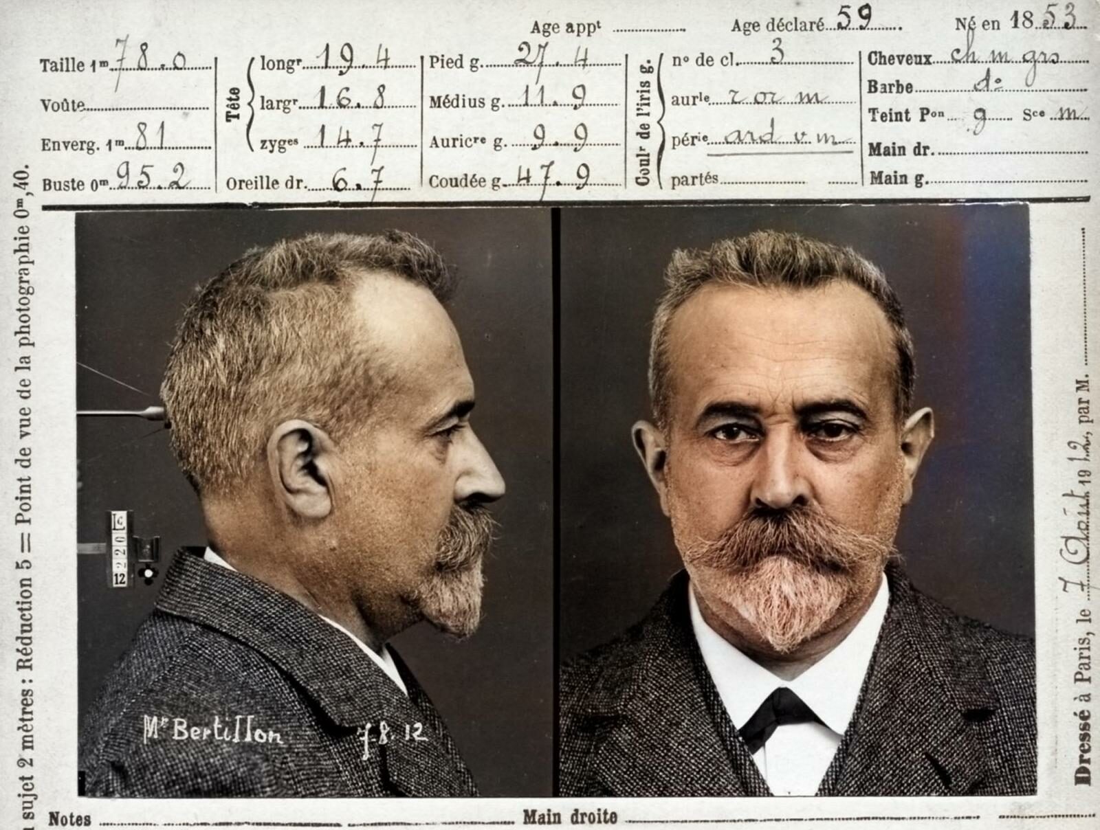 Alphonse Bertillon, père fondateur de la police scientifique